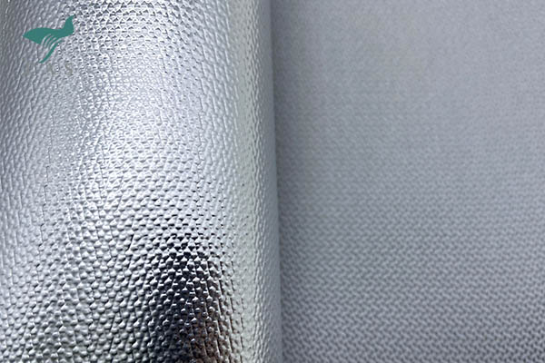 Aluminum Foil Fiberglass Fabric with PU coated